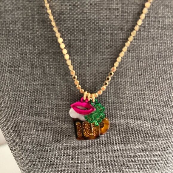 NWT Betsey Johnson St. Patrick’s Day Necklace - Picture 1 of 8